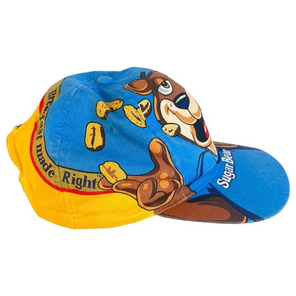 Vintage Post Cereal Sugar Bear SnapBack Hat Golden Crisp Ball Cap all Over Print - Picture 3 of 8